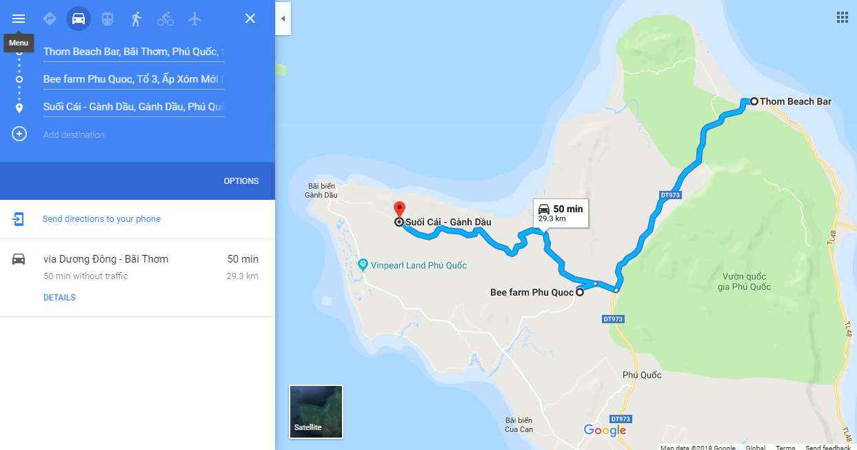 Hướng ra Gành Dầu